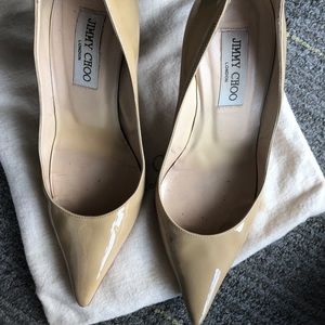 Worn Jimmy Choo Beige